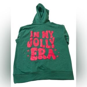 Nwt oversized kids long sleeve Christmas in my jolly era hoodie